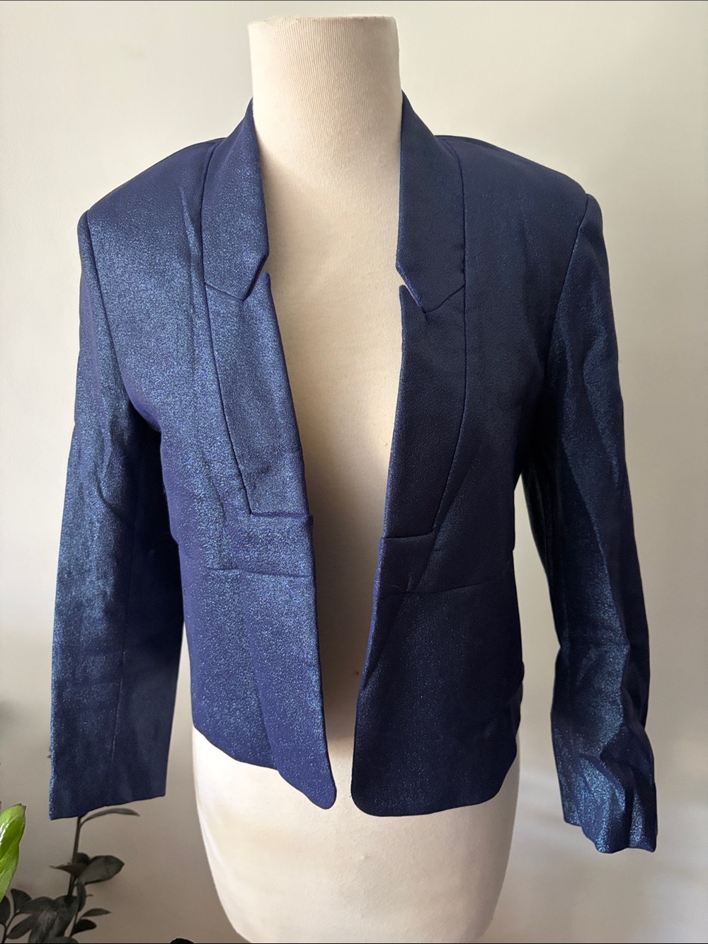 Rachel Comey Iridescent Navy Open Blazer- size 4